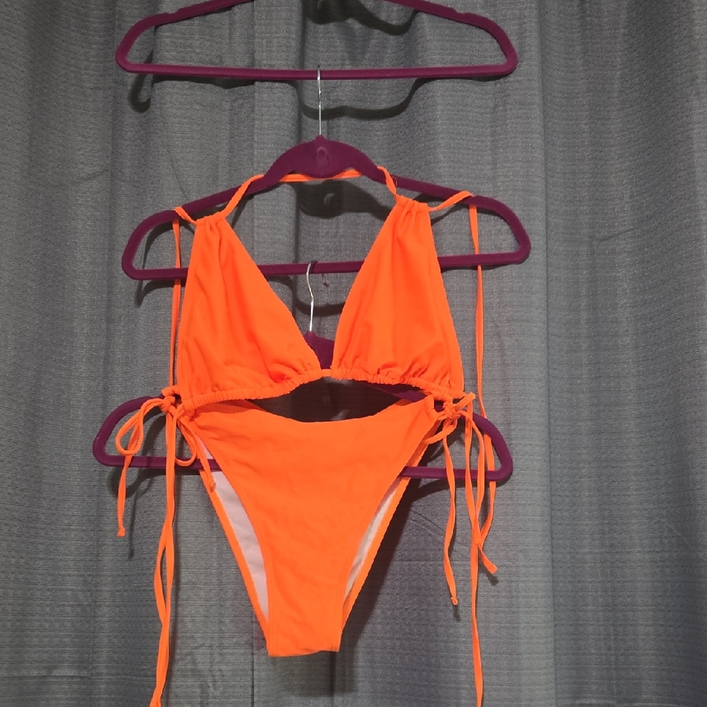 Bright Orange Women's Bikini Set